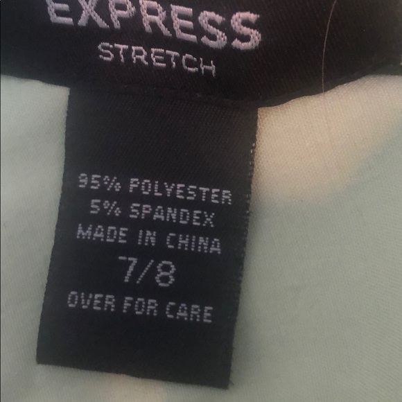 ❤️ 2 items for $10! Express Stretch Blouse/Top Size 7/8 Light Green - Picture 3 of 3